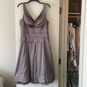 Grey “satin” dress